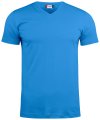 Heren T-shirt V Hals Clique Basic 029035 Kobalt